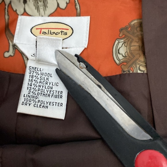 Talbots Wool & Silk Blend, Midi A Line, Made of Italian Fabrics, Skirt, Size 14 - Picture 7 of 8